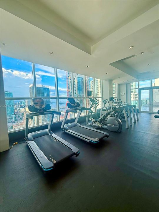 great gym with view