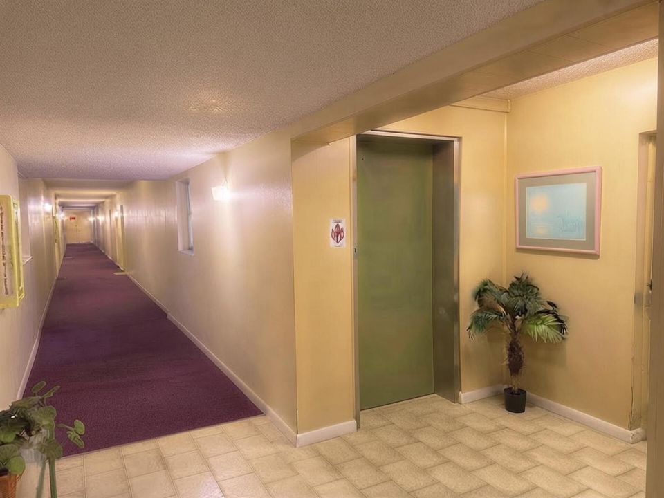 Hallway with Elevator