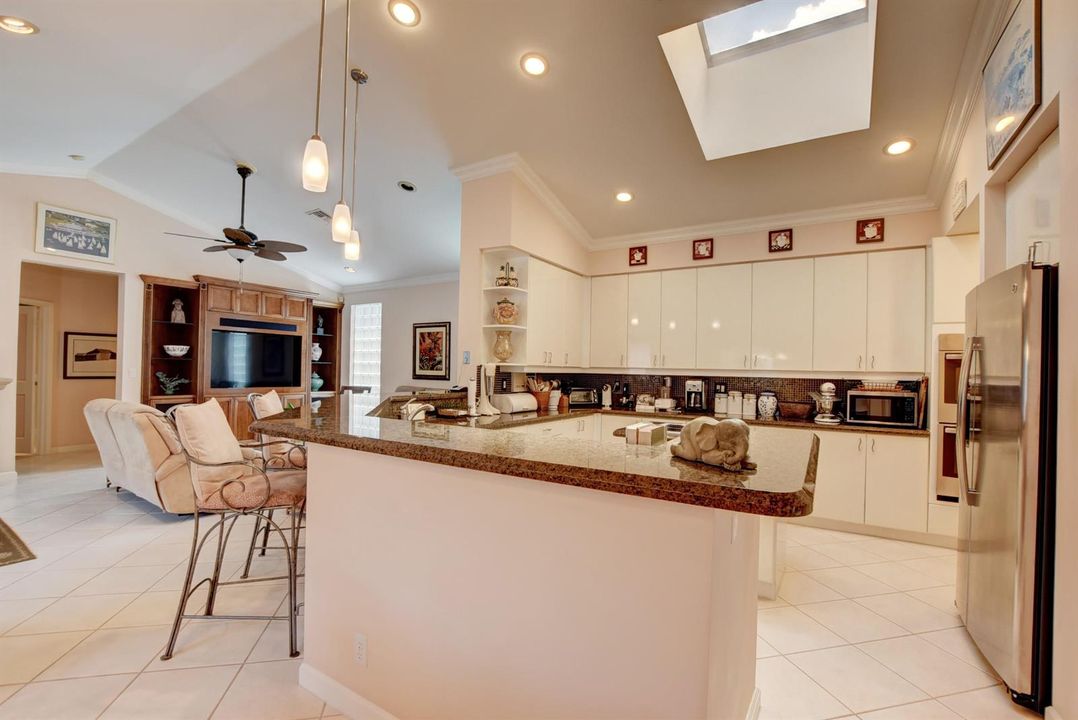 Kitchen with granite countertops
