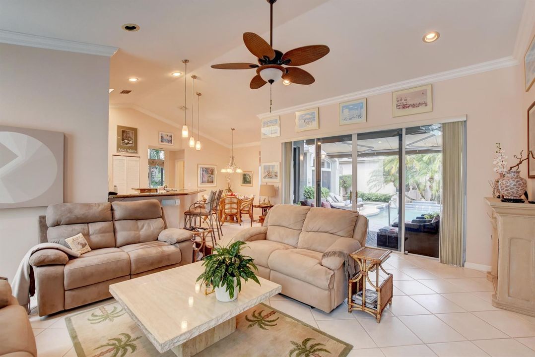 Family room to courtyard view