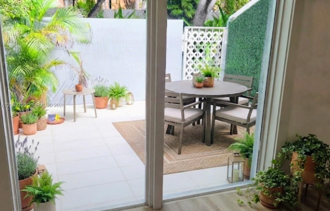 Patio with impact door
