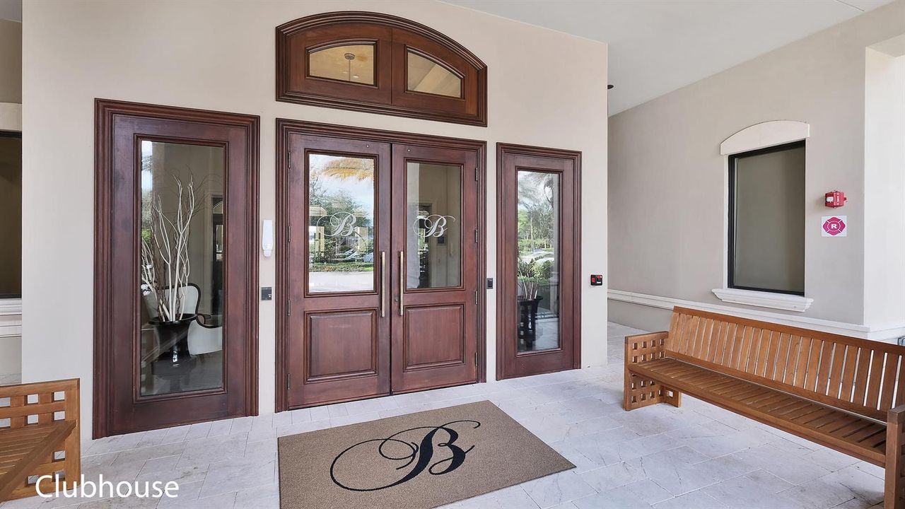 ENTRANCE TO CLUBHOUSE