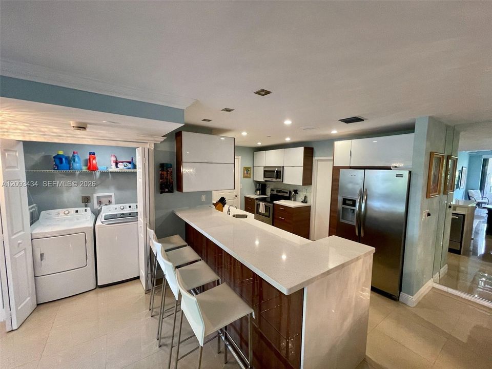 Kitchen and laundry