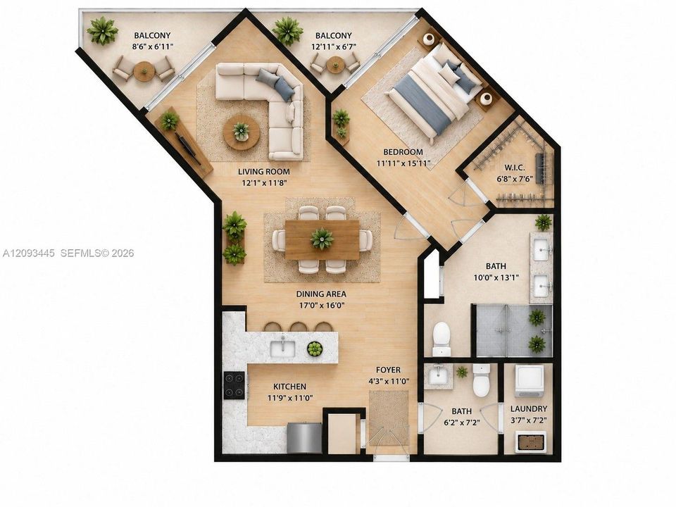 For Sale: $750,000 (1 beds, 1 baths, 1000 Square Feet)