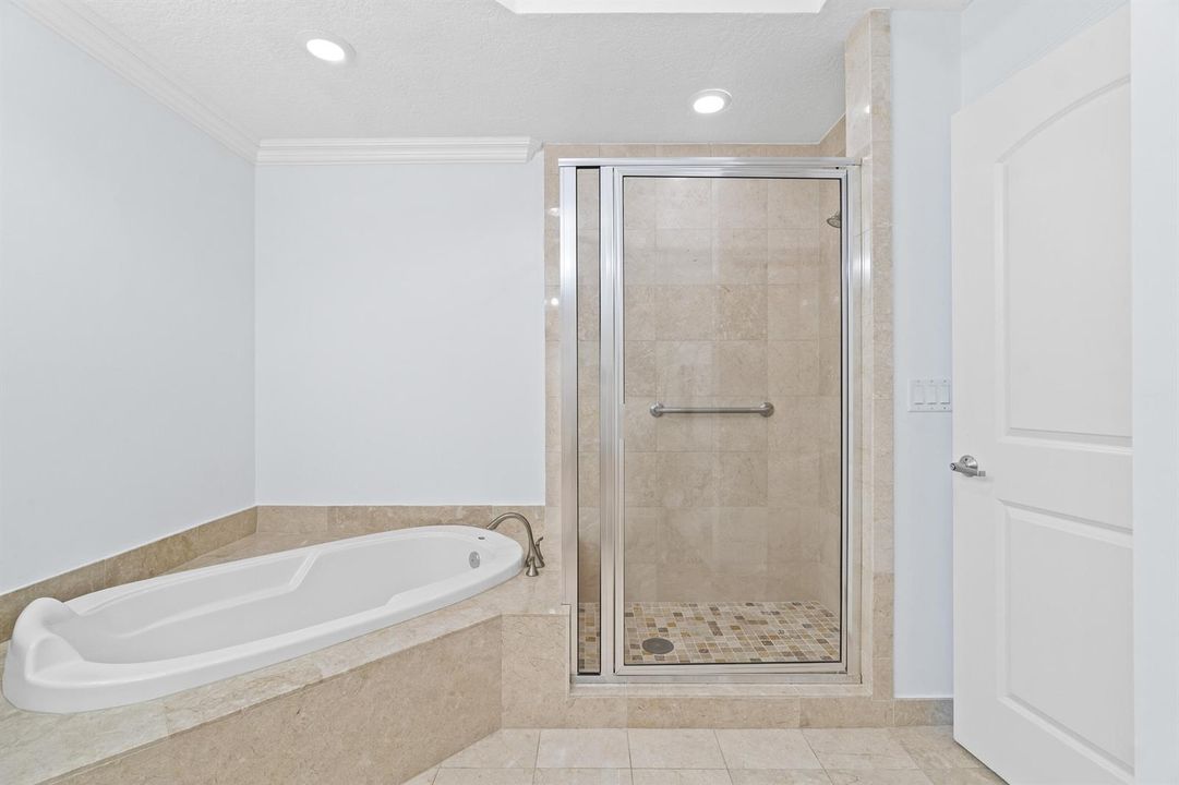 Separate Soaking Tub & Shower