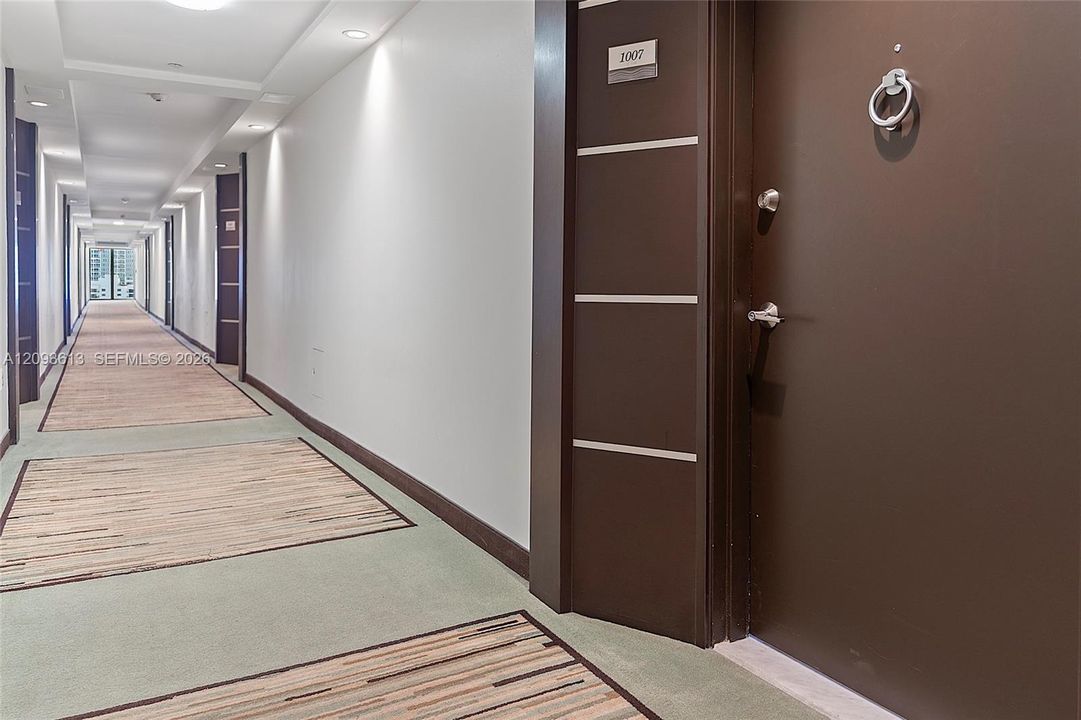 Unit entrance and Hallway