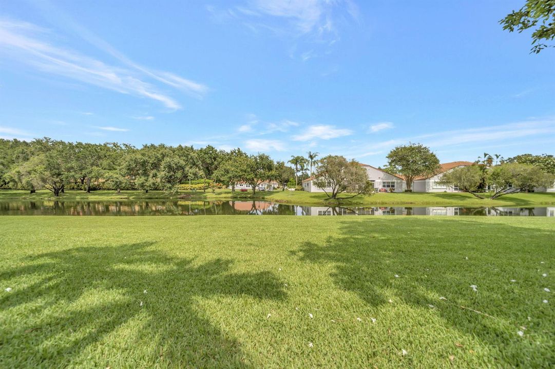 Green space behind home