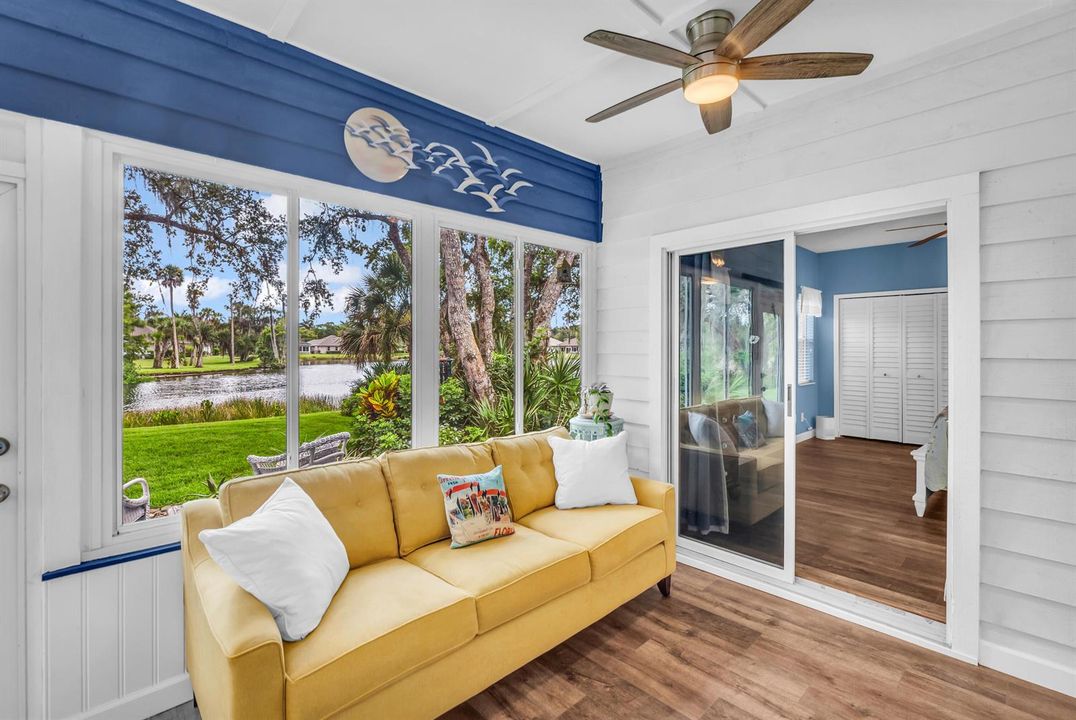Sunroom Yellow Sofa