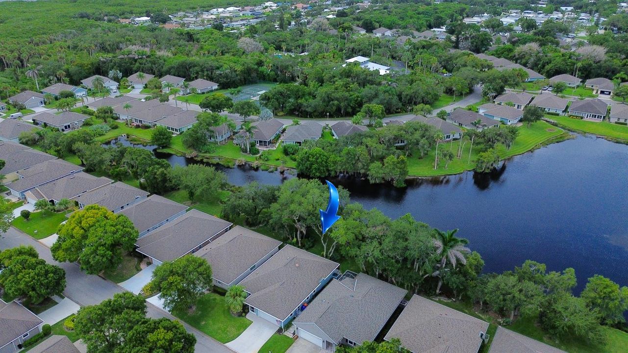 Aerial Neighborhood Canal