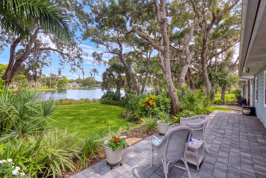 Backyard Patio Lake View