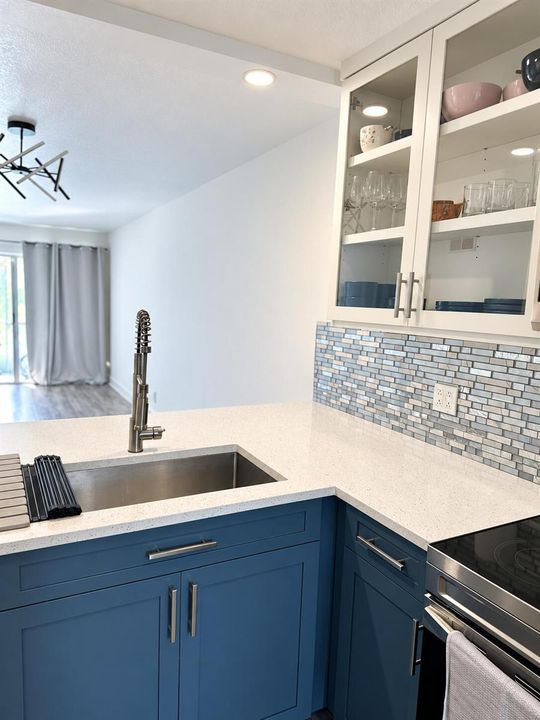 Open Kitchen with Bartop Counter