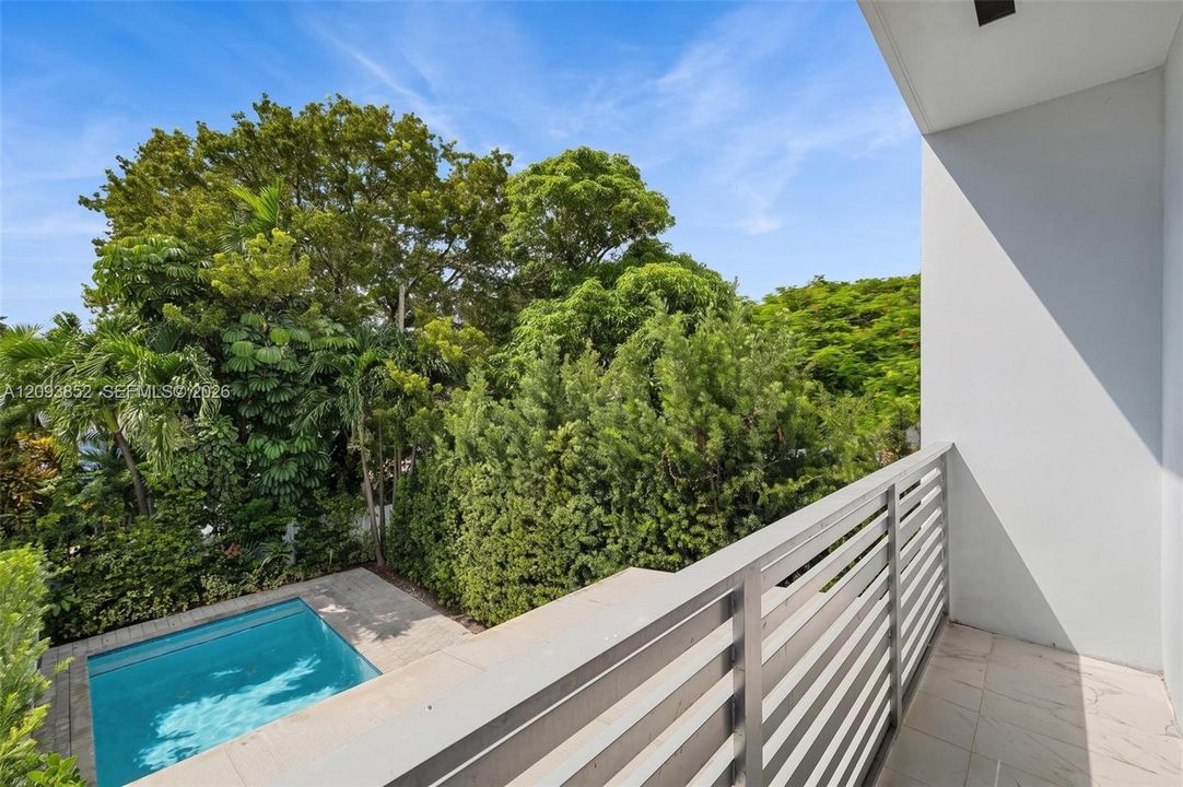 Master bedroom balcony