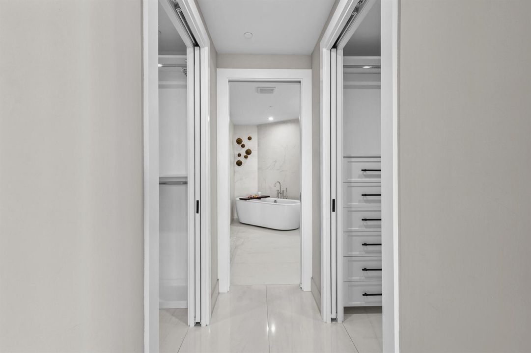 Primary Suite His/Hers Closets