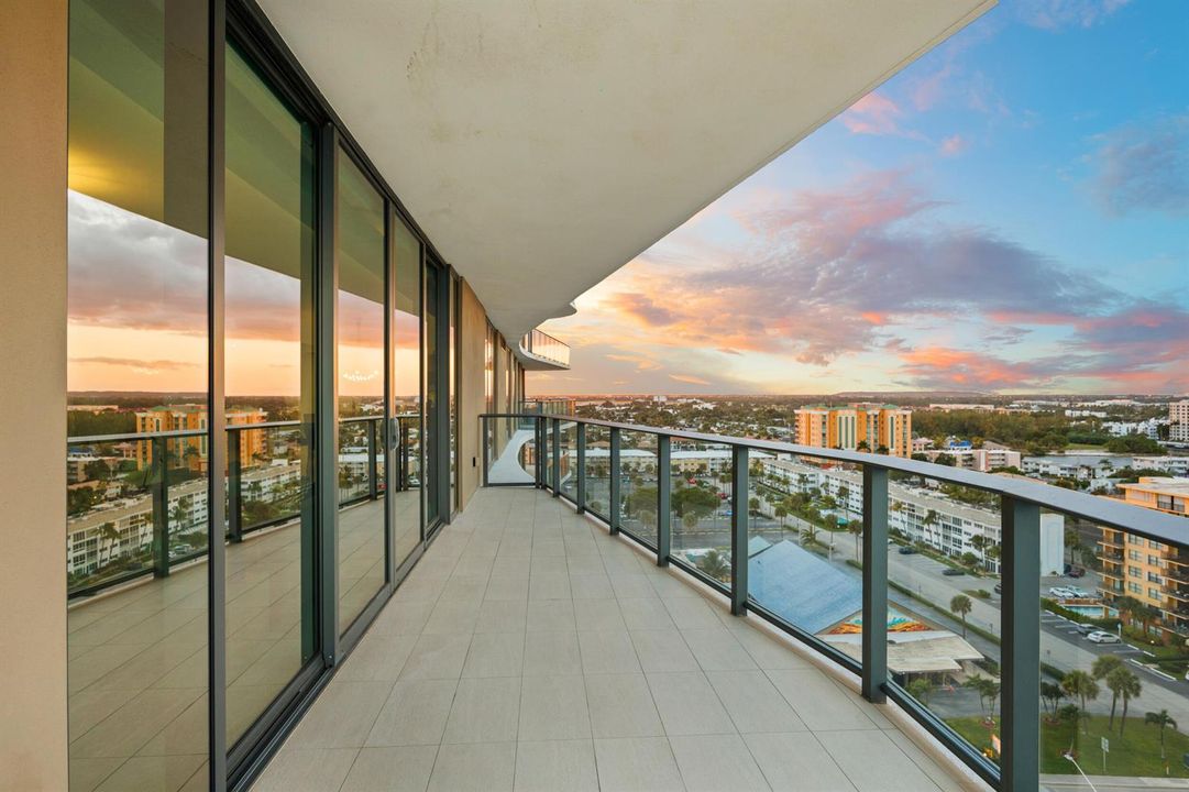 Nearly 600 sqft Of Wrap-Around Balcony