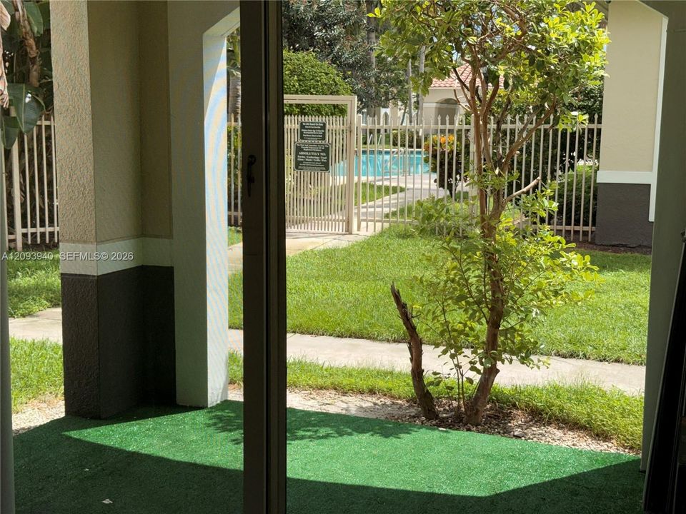 Your own patio just in front of the Clubhouse