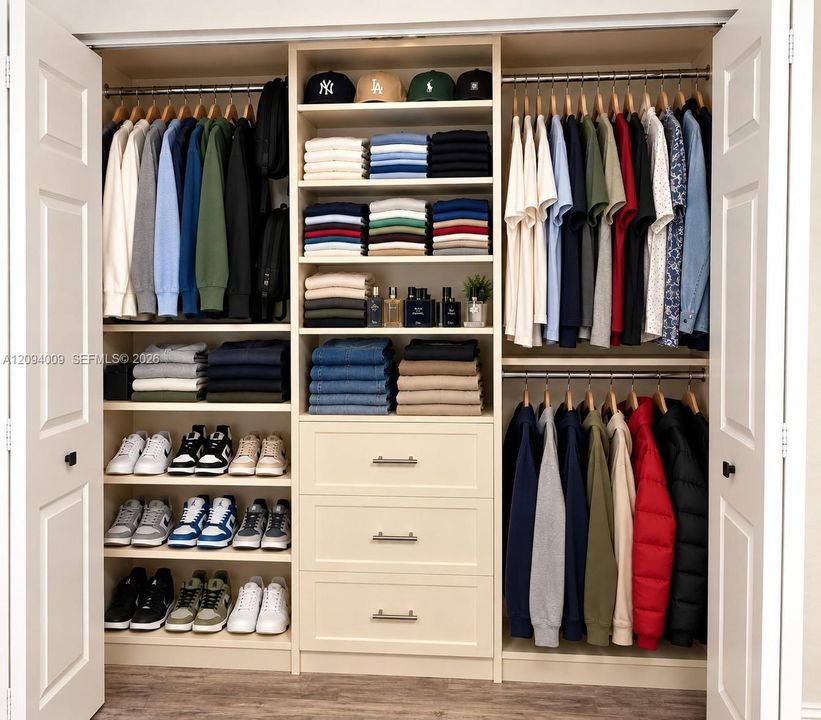 custom-made closet bedroom #3