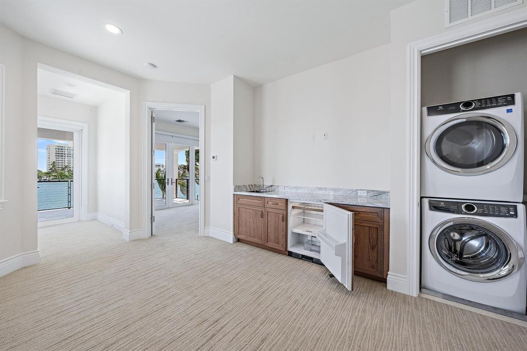 Media room/ laundry