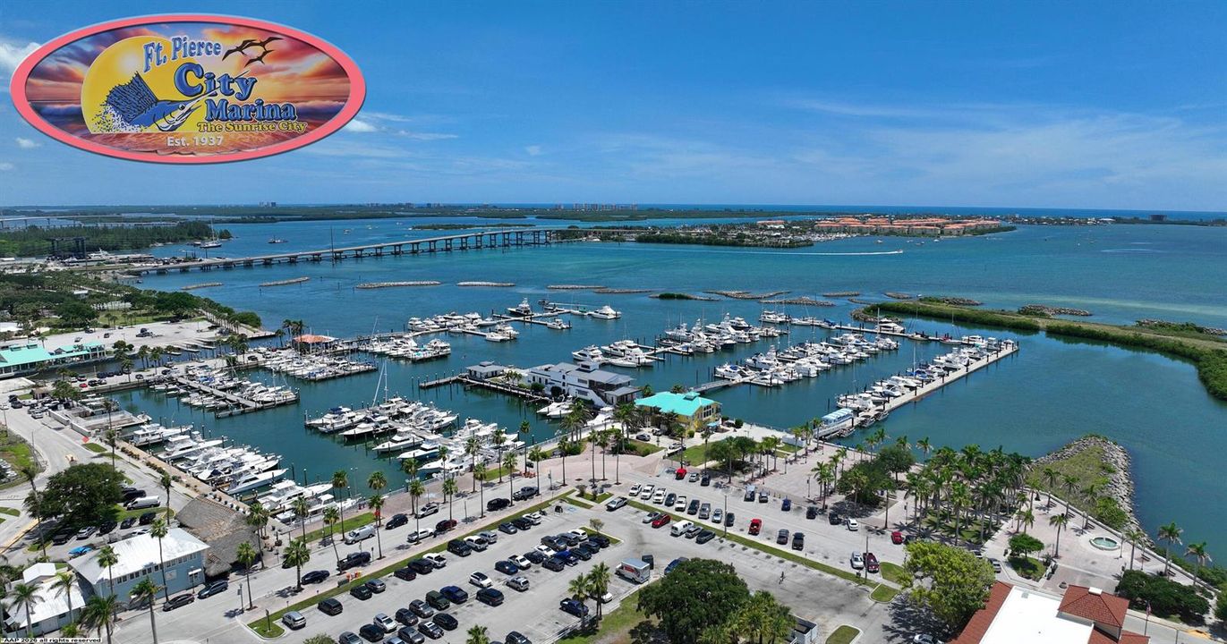 Fort Pierce City Marina aerial a AAP 202