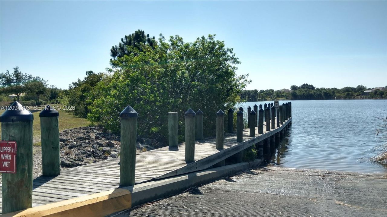 Boat ramp at South Gulf Cove Park just a short 3 mile drive.