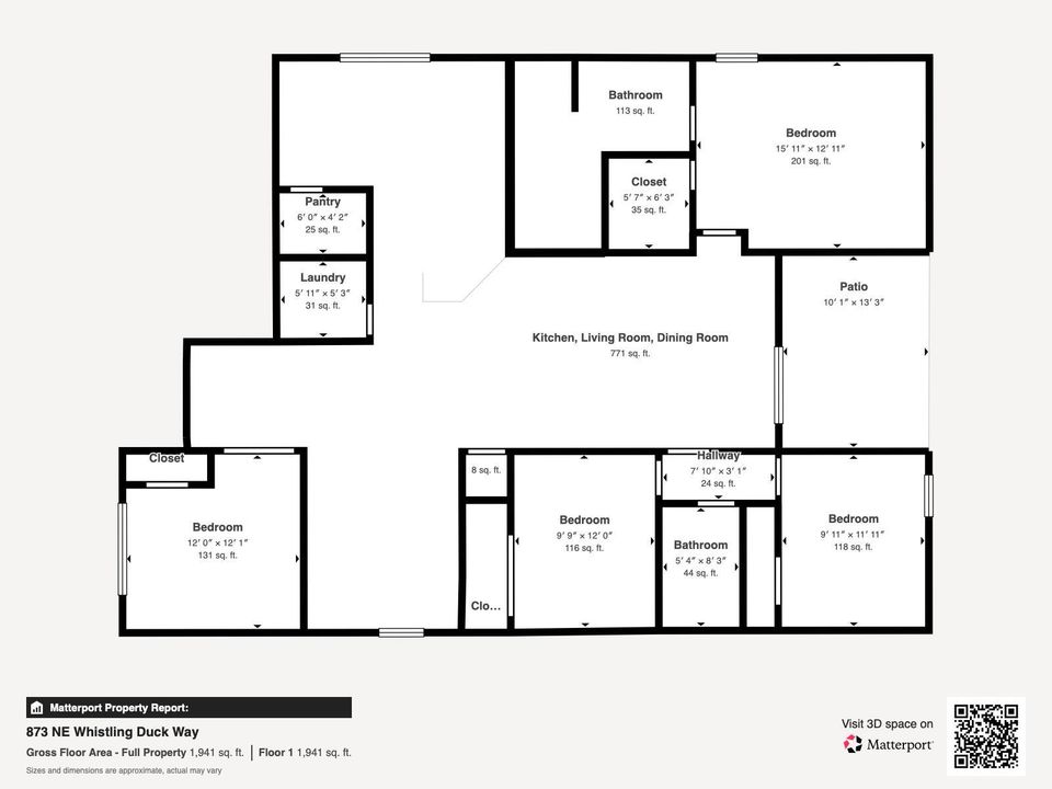 floorplan873 NE Whistling Duck Way - Flo