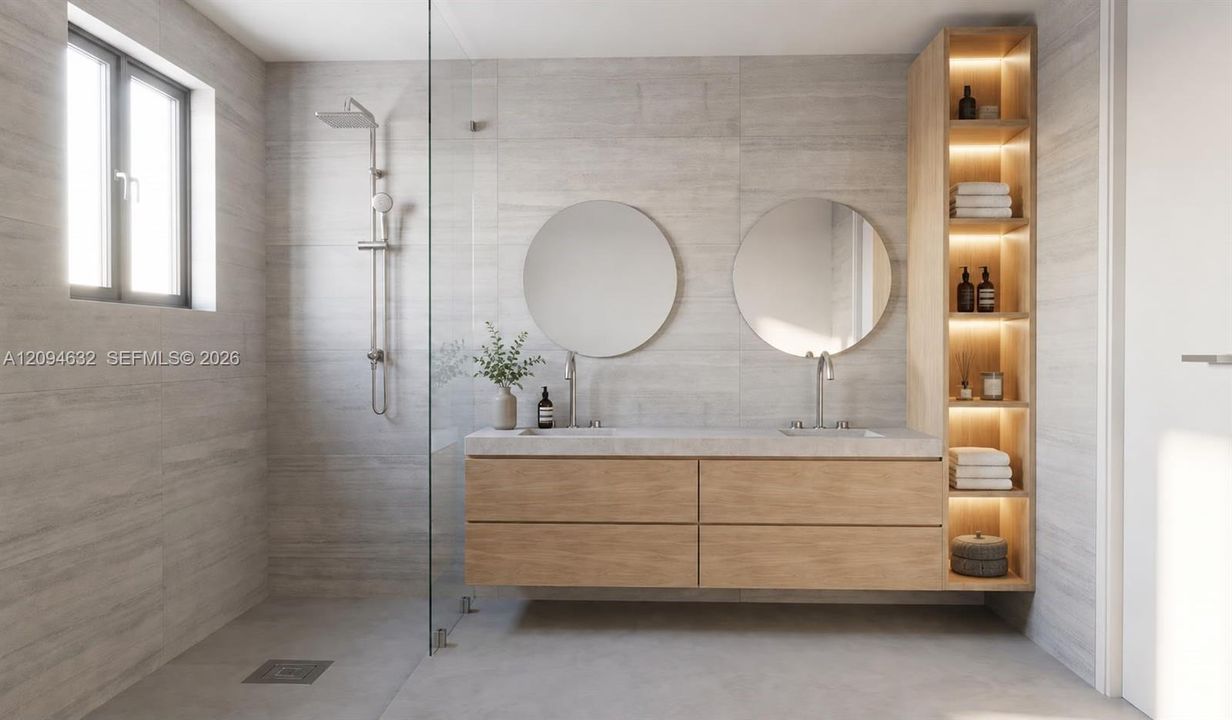 Main Bathroom - renderings