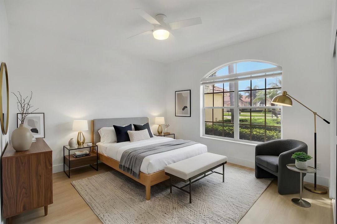 Virtually Staged Guest Bedroom