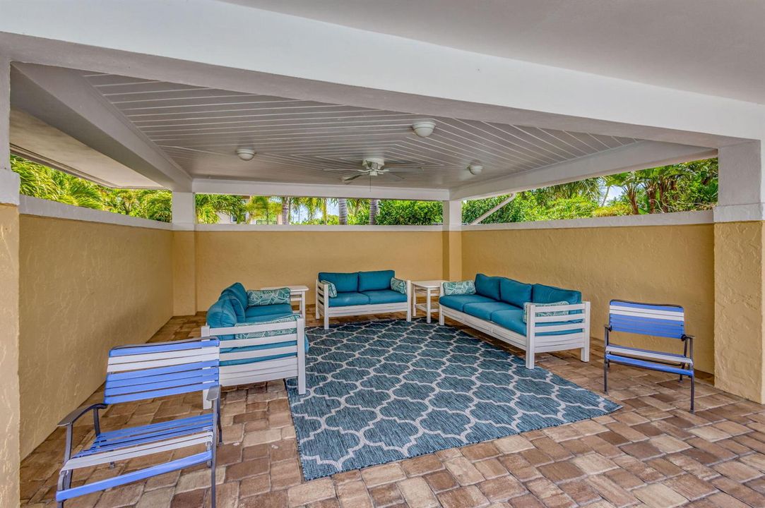 Shaded seating