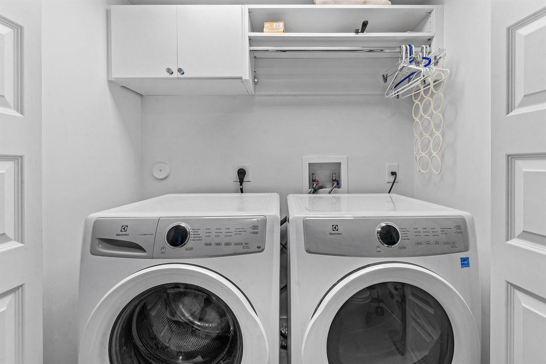 Washer & Dryer inside the residence