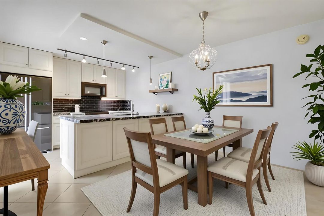 Virtually StagedDining Area