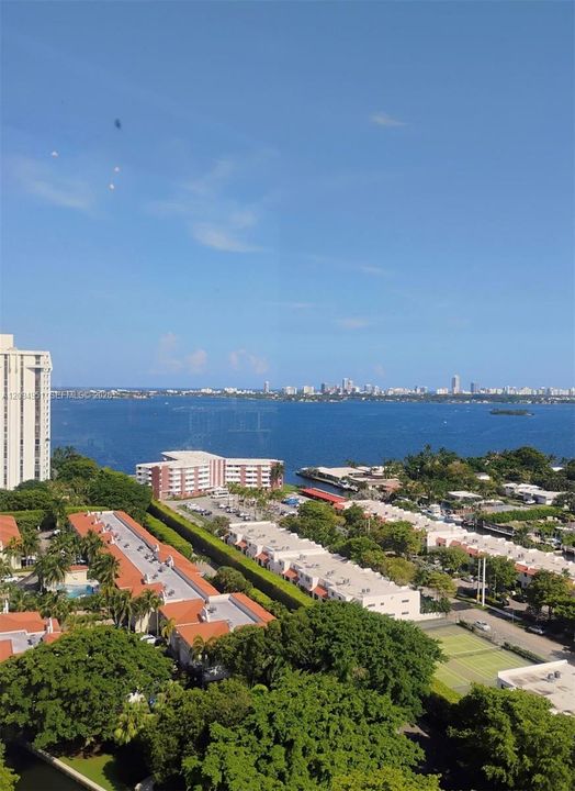 The view is from the balcony looking east to the wide open intracoastal waterway