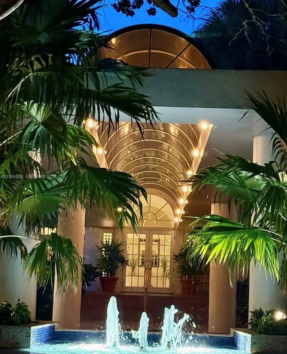 Entrance to the waterfront restaurant