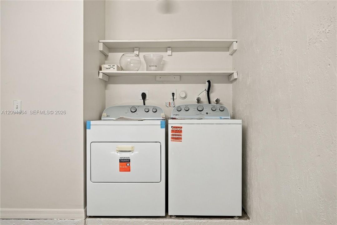 New washer and dryer
