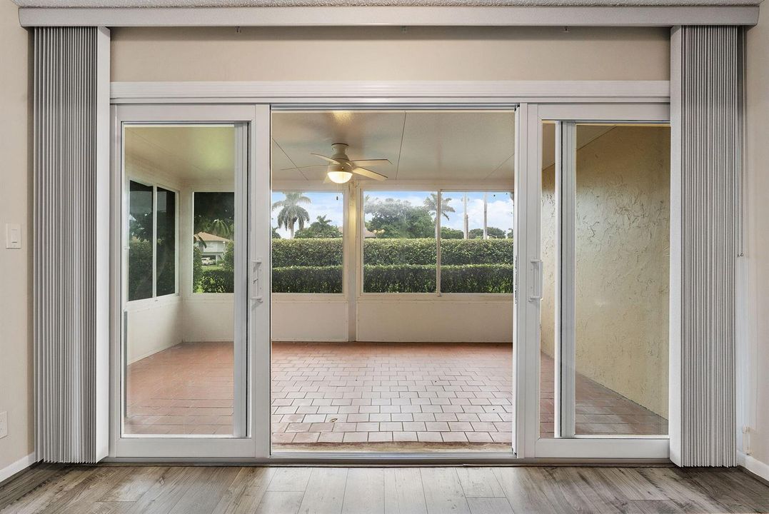 Living Area out to Patio