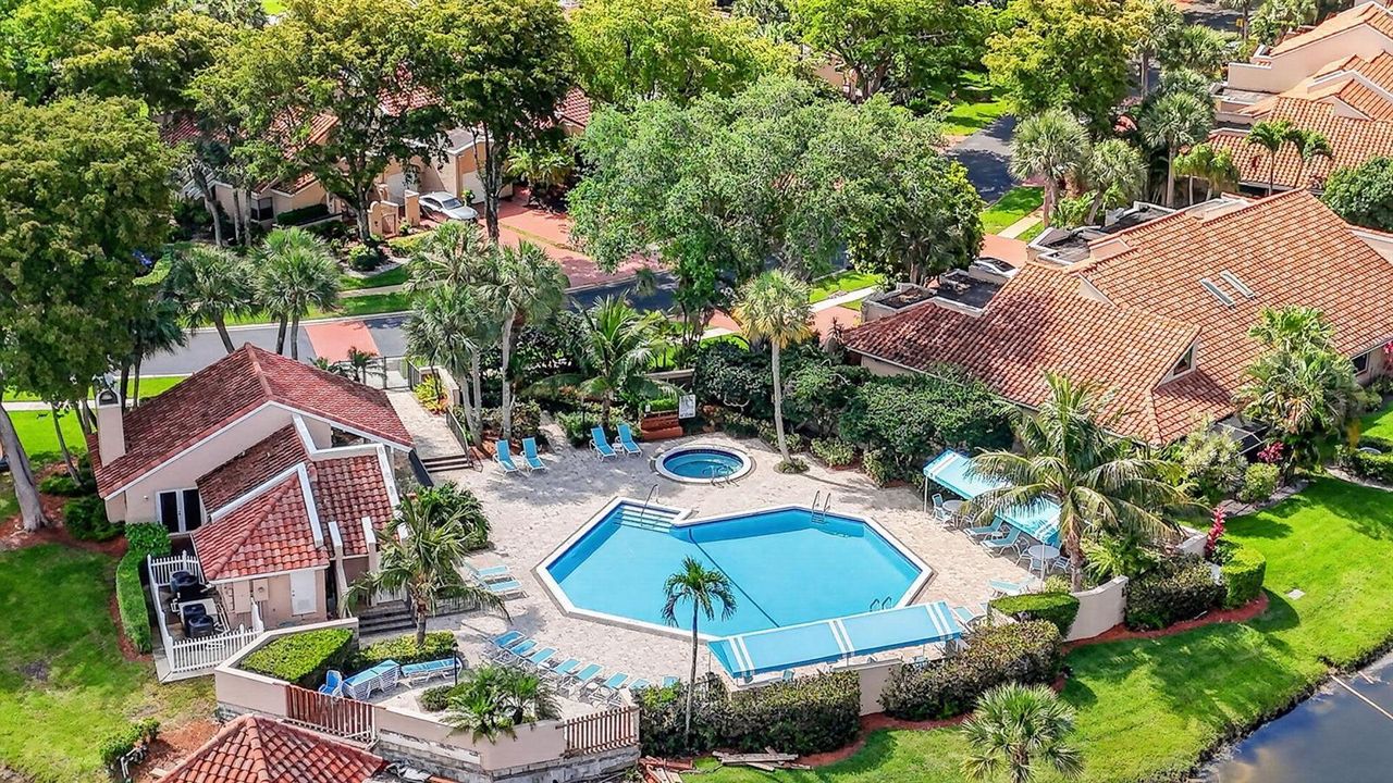 Aerial Meridiana Community pool