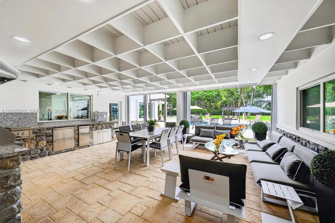Expansive terraces create a natural extension of the home living spaces.