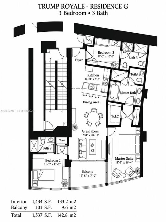 En Venta: $1,495,000 (3 camas, 3 baños, 1434 Pies cuadrados)