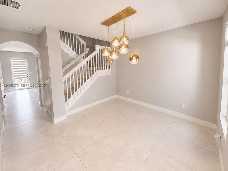 Entry Dining area