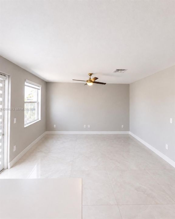 Across from kitchen