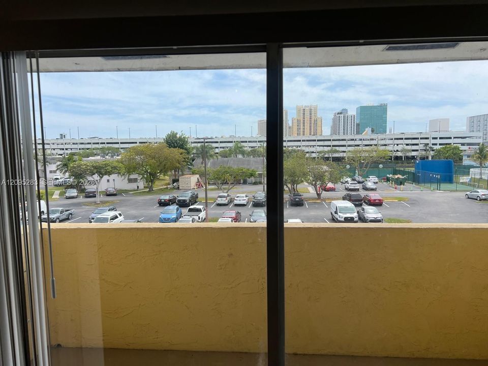 from the balcony