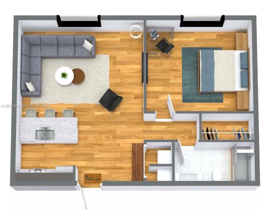 For Rent: $1,900 (1 beds, 1 baths, 590 Square Feet)
