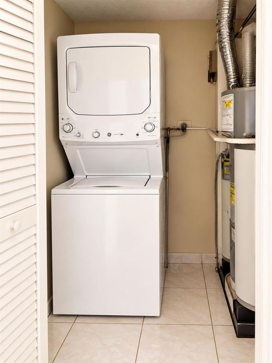 Compact Laundry Closet with Utility Equi