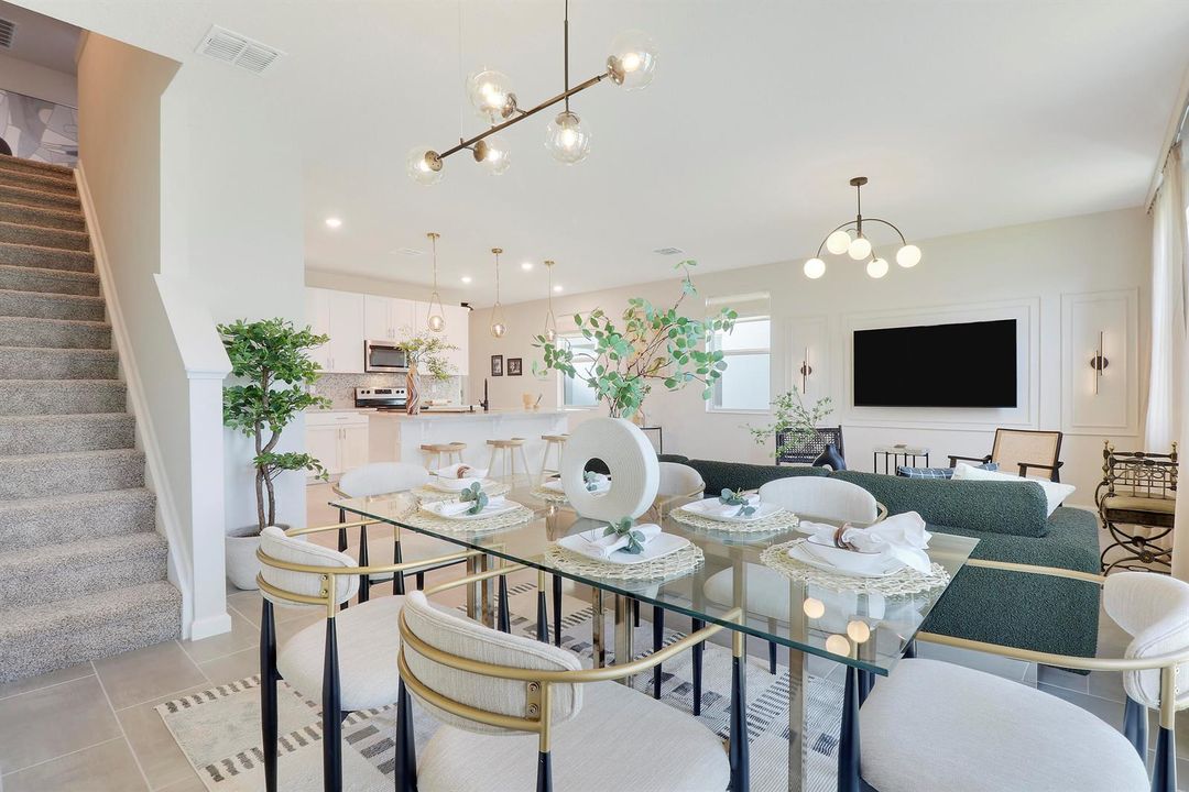 Dining area with natural light