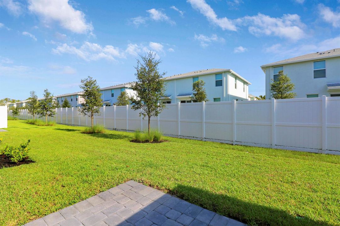 Gated community walking path