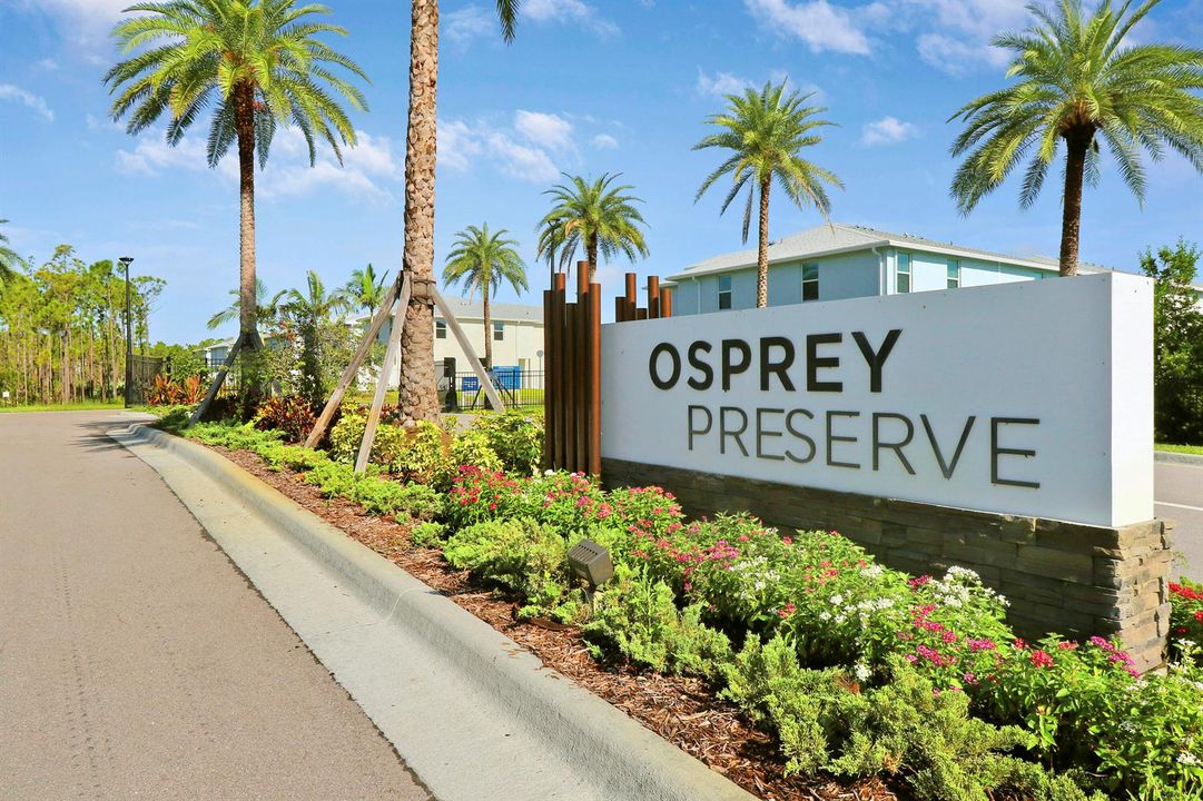 Osprey Preserve community entrance