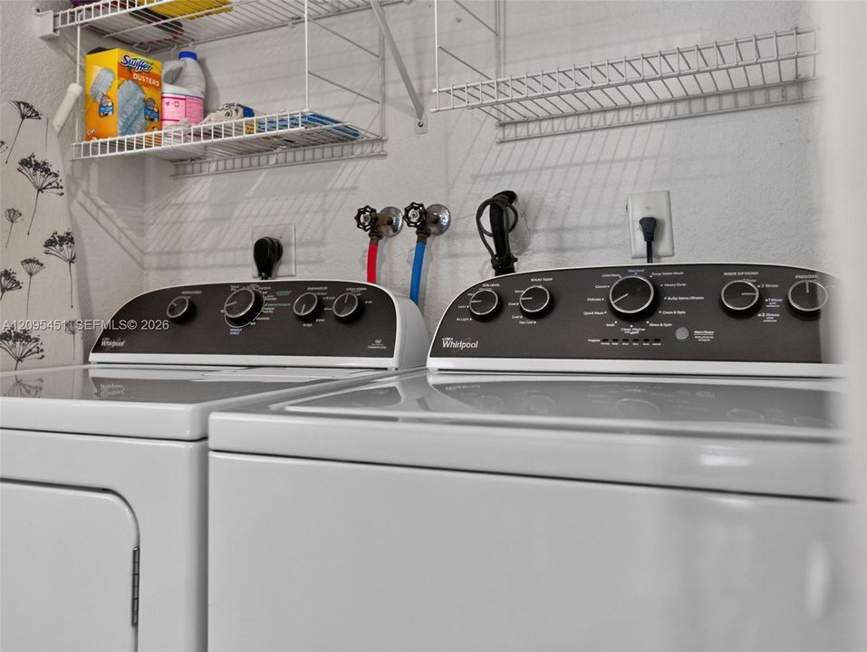 Laundry in Kitchen closet