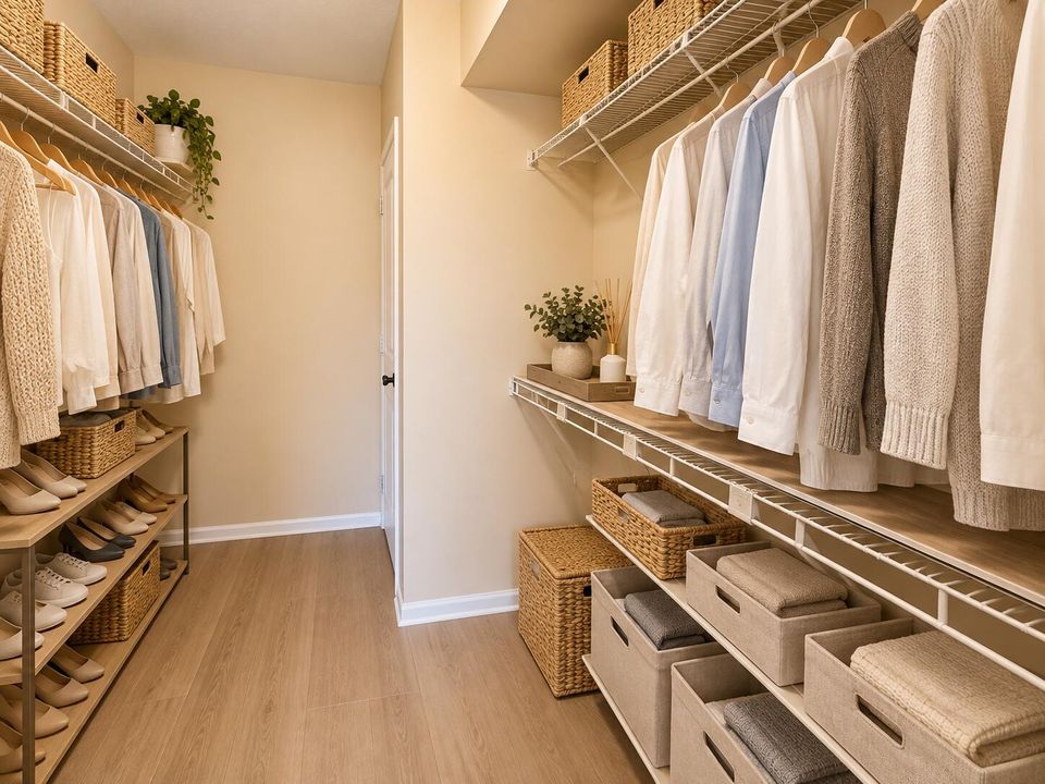 Primary closet