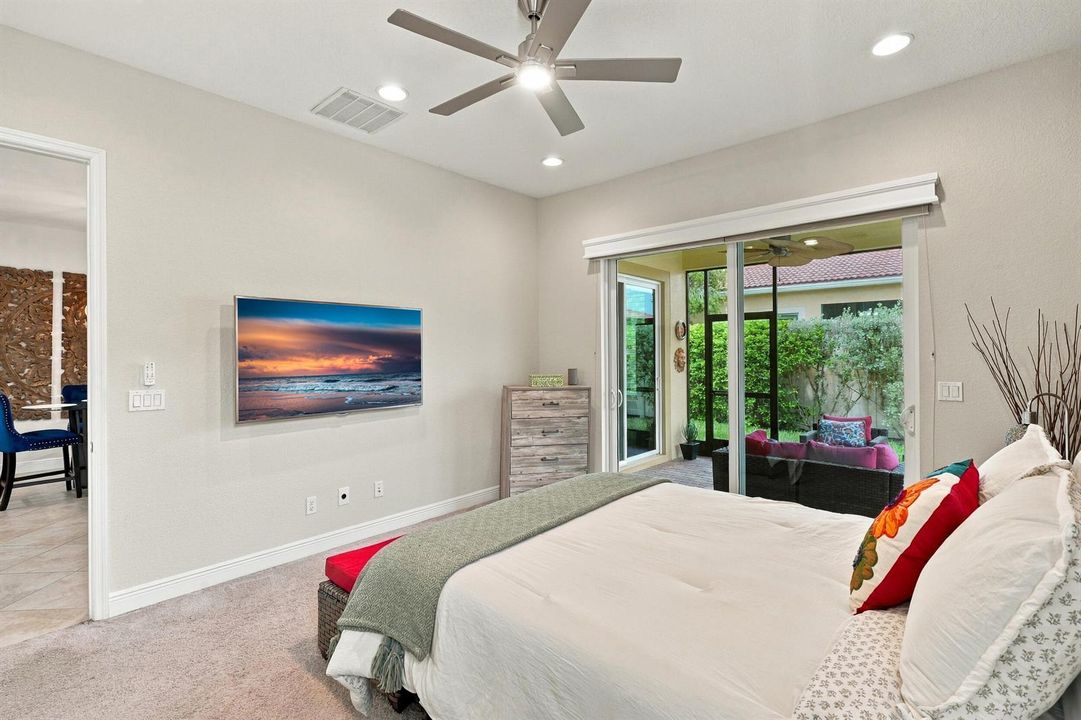Primary bedroom with Access to the Laui
