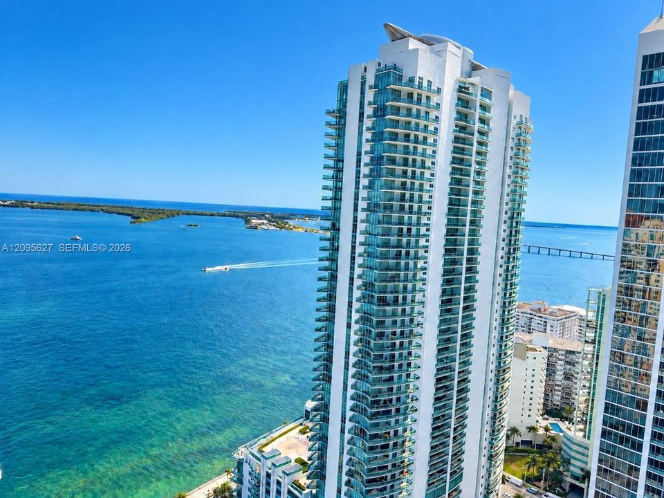 Panoramic Biscayne Bay and city skyline views