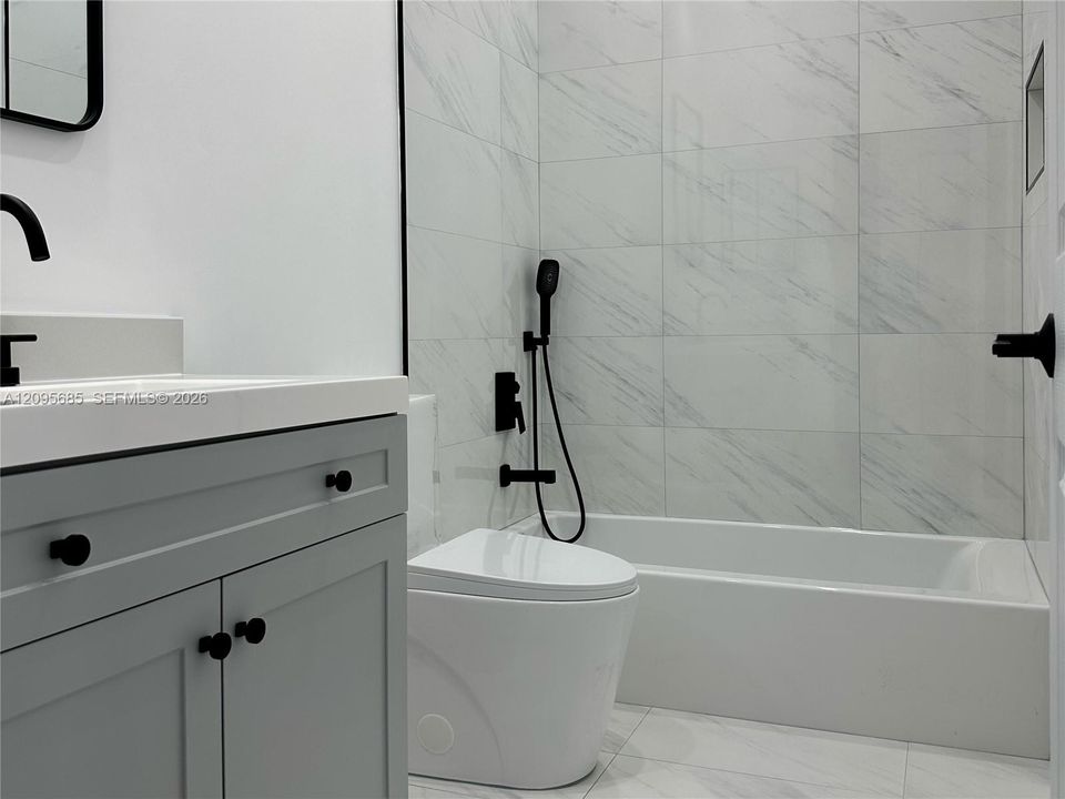 Fully remodeled upstairs bathroom