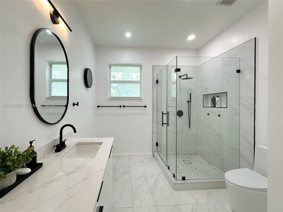 Fully remodeled master bathroom
